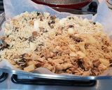 A picture of step 4 of Mushroom Chicken Cheese Baked Rice.