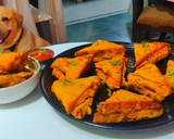 स्टफ्ड ब्रेड पकौड़ा (stuff bread pakoda recipe in Hindi) रेसिपी चरण 5 फोटो