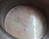 A picture of step 1 of Eggless strawberry cake.