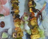 A picture of step 3 of Paneer tikka.