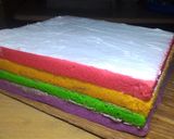 Foto langkah ke 7 dari resep Steamed Rainbow cake moiiiisst..