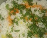 A picture of step 5 of Chicken biryani.