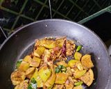 A picture of step 3 of Brinjal, Curd Curry.