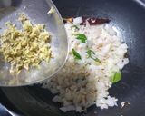 A picture of step 4 of Dal Palak.