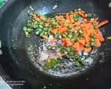 A picture of step 1 of Egg fried Rice.