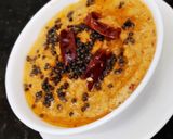 A picture of step 4 of Kadlebele Chana dal chutney.