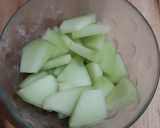 Foto langkah ke 1 dari resep Cake Dessert Box Melon.