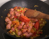 Foto del paso 10 de la receta: Salteado de verduras y longaniza con salsa de sobrasada