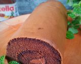Foto langkah ke 4 dari resep Bolu gulung coklat / Chocolate Swiss Roll.