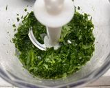 A picture of step 3 of Arugula and Walnut Pesto.
