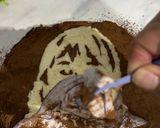 Foto langkah ke 9 dari resep Cake Ketagih (Cake lukis dengan bubuk coklat) - Tanpa tepung terigu.
