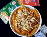A picture of step 7 of Little millet Red sauce pasta for kids.