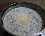 Spinach Alfredo pizza (homemade base) recipe step 6 photo