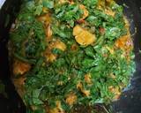 Chicken with fenugreek leaves and spenich recipe step 3 photo