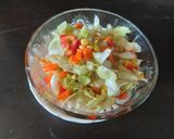 A picture of step 3 of Veg corn salad.