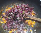 A picture of step 2 of Red Amaranthus Nashte Ka Khagina - Hyderabadi Breakfast Khagina.