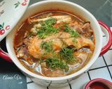 Hình bước làm 3 của món Canh cá diêu hồng nấu thì là