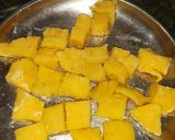 A picture of step 6 of Moong dal kadhi and no frying pakori.