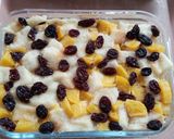 Foto langkah ke 4 dari resep Bongko Pisang Roti Kismis.