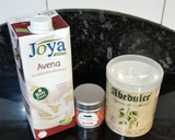 Foto del paso 1 de la receta: Té matcha y mango con bebida vegetal de avena