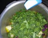 Spinach Brinjal Potato Sabji recipe step 5 photo