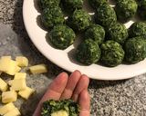 Foto del paso 4 de la receta: Croquetas de espinaca y brócoli rellenas de muzarella