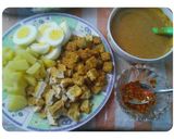 Foto langkah ke 3 dari resep Gado-gado lontong sederhana.