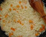 A picture of step 5 of Vegetable Rice.