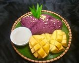 Hình bước làm 6 của món 🥭mango sticky rice 🥭(xôi xoài)