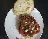 A picture of step 4 of Masala patty Bun sandwich.