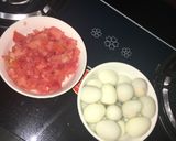 Hình bước làm 1 của món Xíu mại trứng cút
