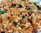 A picture of step 5 of Sabudana khichdi.