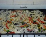 Foto del paso 1 de la receta: Costeletas de cerdo y colchón de verduras y huevo a la plancheta