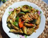 Foto langkah ke 3 dari resep Tumis Terong Bulat Teri Medan.