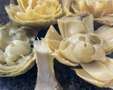 Foto del paso 3 de la receta: Flores de Alcachofas con Brie, Lomo Ibérico y Parmesano