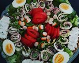 Une image de l'étape 6 de Tarte aux tomates et roulés au jambon☀️.
