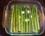 A picture of step 2 of California Farm Asparagus Salmon Crumble in Orange Butter.
