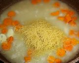 A picture of step 3 of Chicken Noodle Soup with Carrot, Onion, and Hard-Boiled Egg.
