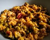 Csirkés-borsós paella recept fázis 2 fotója