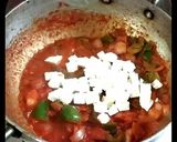 A picture of step 6 of Kadhai pneer.