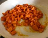 A picture of step 2 of Papaiya Halva.