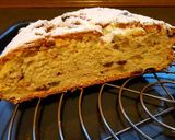 A picture of step 13 of Christstollen/German christmas fruit cake.