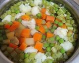A picture of step 1 of Set Dosa with vegetable sagu (mixed veggies curry)..