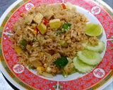 รูปขั้นตอนการทำที่ 6 ของ ข้าวผัดผักเต้าหู้