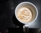 A picture of step 7 of Hand beaten foamy coffee.
