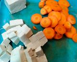 Foto langkah ke 1 dari resep Sup tahu putih jamur wortel very simple.