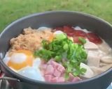 รูปขั้นตอนการทำที่ 4 ของ ไข่กระทะ ณ. ลานกางเต้นท์ ⛺️🍳