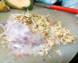 A picture of step 2 of Kairi / Raw Mango Masala Stuffed Karele.