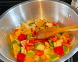 A picture of step 2 of Bell Peppers Manchurian:.