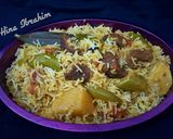 A picture of step 6 of Beef Biryani.